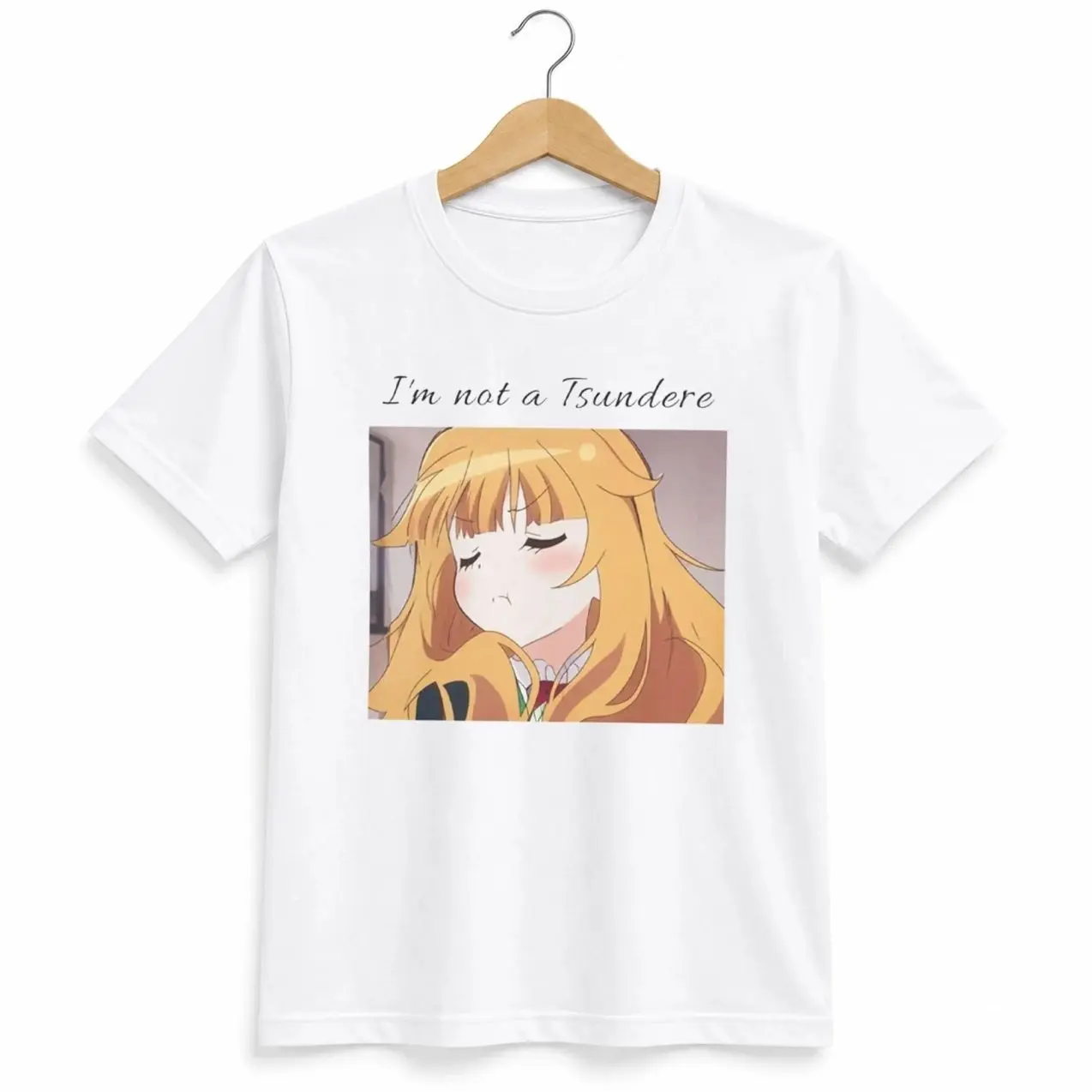 Taiga Aisaka I'm Not A Tsundere Shirt, Unisex Men & Women, Trendy Streatwear Gift Cotton