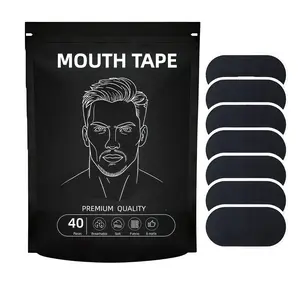 40 Pack Ultra Breathable Mouth Tape for Sports, Comfortable Lip-Fit Sleep Strips, Strong Hold & Gentle Adhesive, Better Night Breathing