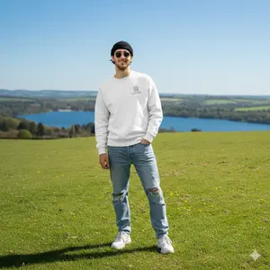 LIL'CUBS Unisex Sweatshirt Athletic Classic White 50% Cotton 50% Polyester Pre-shrunk Soft Knit Day One Merchandise