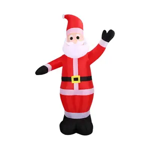 Fraser Hill Farm 10-Ft. Pre-Lit Inflatable Santa