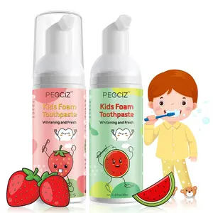 Foam Toothpaste Kids, Kids Mouthwash with Fruit Flavor - Toddler Toothpaste Age for Children, 360ºCare Natural Anti-Cavity Formulas with Fluoride for Electric & U-Shape Toothbrushes
