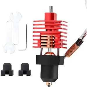 Ender Ceramic End Kit High Temp  Compatible with Creality Ender  Plus 3D Printer Extruder High-Speed Printing fit Filaments Red