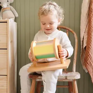 Spinning Drum Montessori Infant Toy - Rainbow Spin Wheel - Spinning Toys