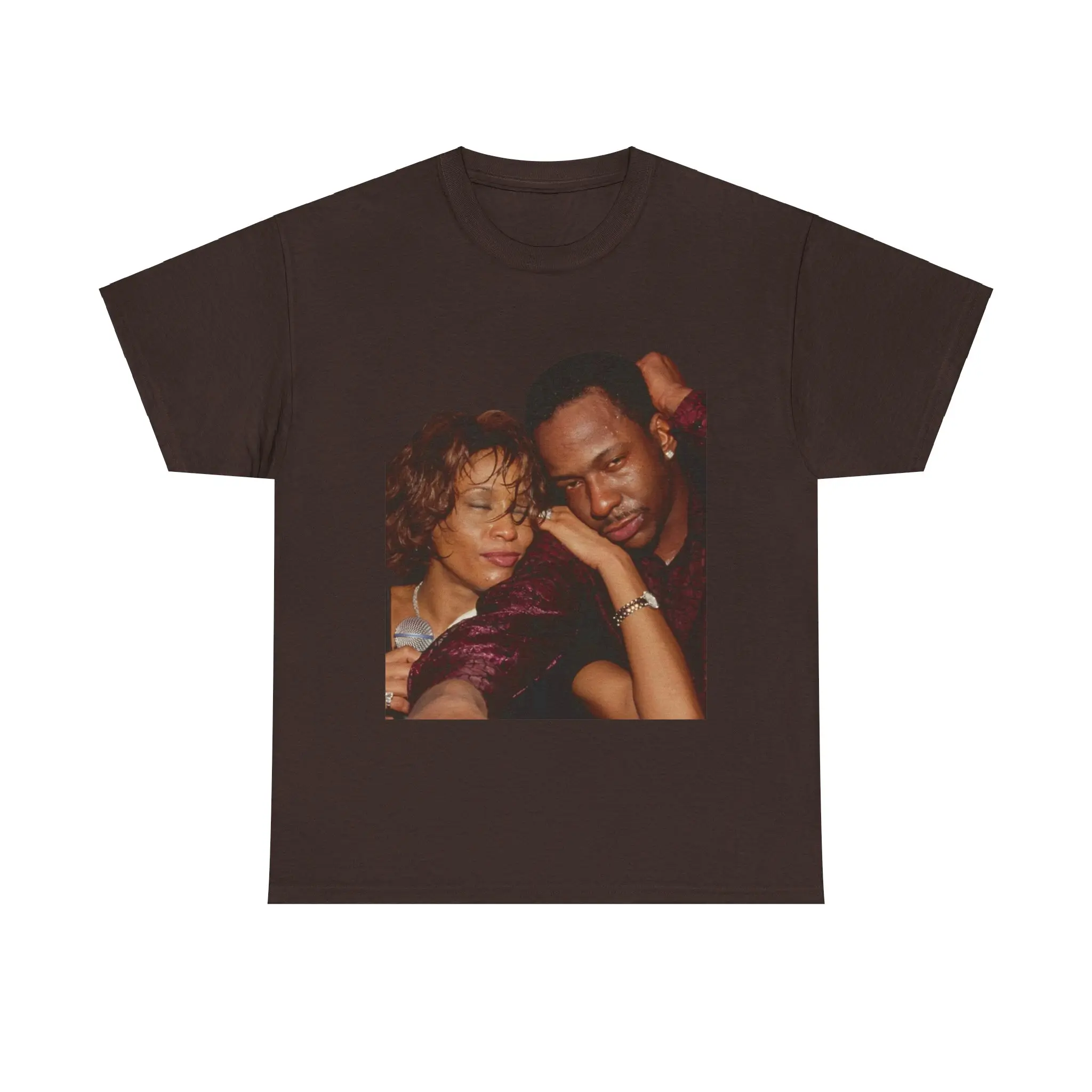 Whitney  Bobby Brown 90s RnB Graphic Tee Shirt, Unisex T-Shirt, Music Lover Gift, Black Love Shirt, Heavy Cotton Tee, Vintage Style
