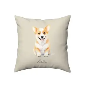 Custom pet pillow, dog pillow from photo, pet memorial, dog portrait pillow