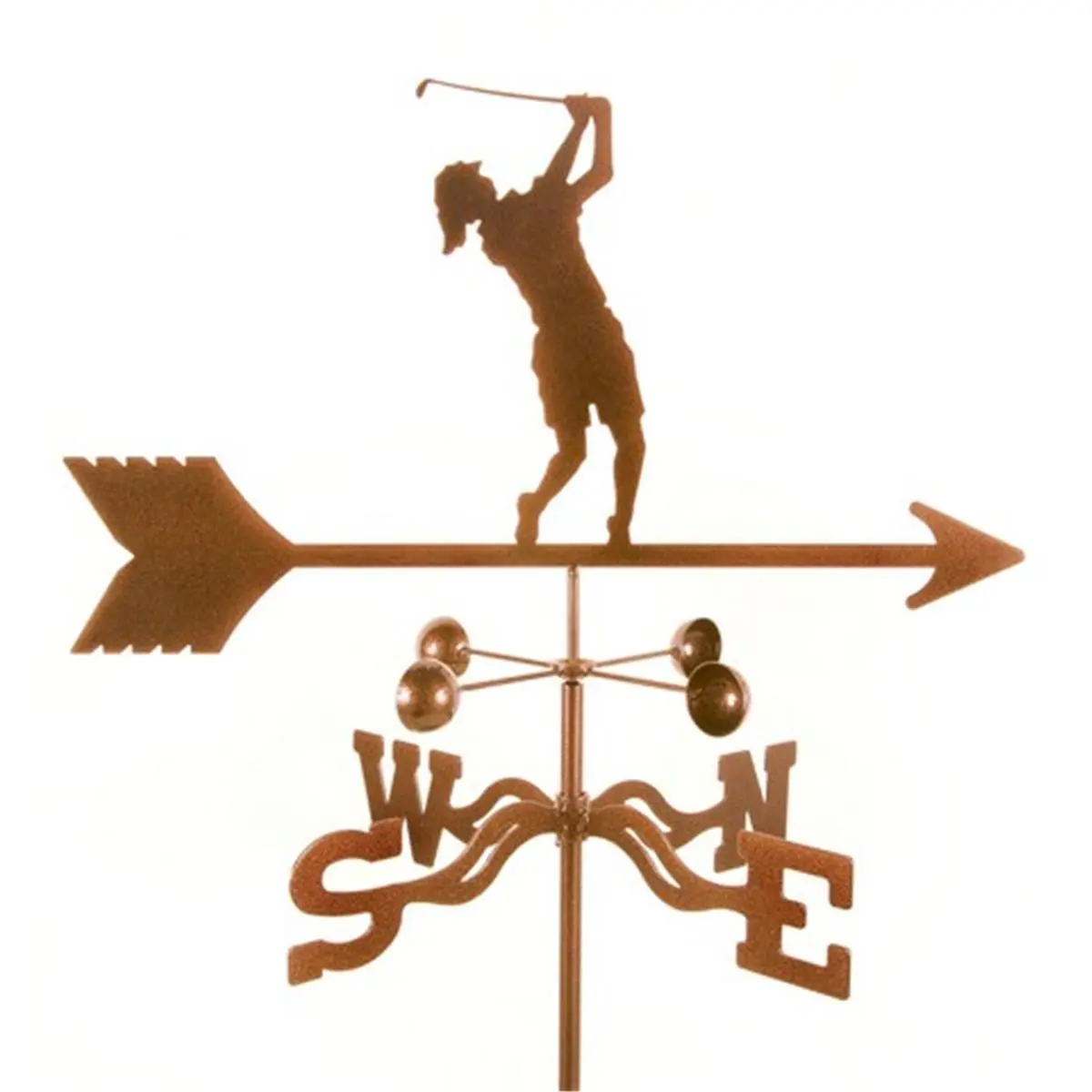 EZ Vane EZ1602-4S Female Golfer Weathervane with Four Sided Mount