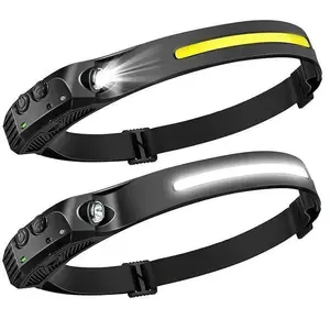 2026 Rechargeable LED Headlamp, 230 COB Super Bright Forehead Light, Waterproof Headlight for Hiking Running Fishing Camping Work outdoorfun