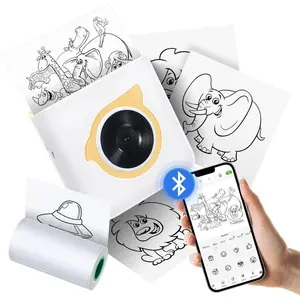 Pocket Printer   Thermal Printers, Label Maker, for DIY, Photo Printing, Study Notes, Journal, Work Plan, Inkless  Printer , with a Roll Thermal Paper
