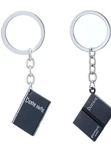 Death Note Mini Notebook Keychain, Anime Accessories, Creative Pendant, Student Backpack Charm, Collectible Gift for Otaku Lovers