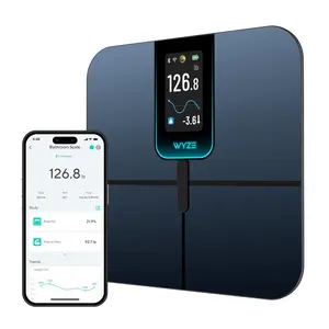 Wyze Scale Ultra — Wi-Fi Smart Weighing Scale, Huge 4.3" Screen —  Step-On Body Composition Measurements (Track Weight, BMI, Fat/Fit Goals)