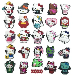 Sanrio Hello Kitty Shoe Flower Decorations 26-Piece Set Adorable Characters for Shoes Versatile Fun Easy to Use Perfect Gift