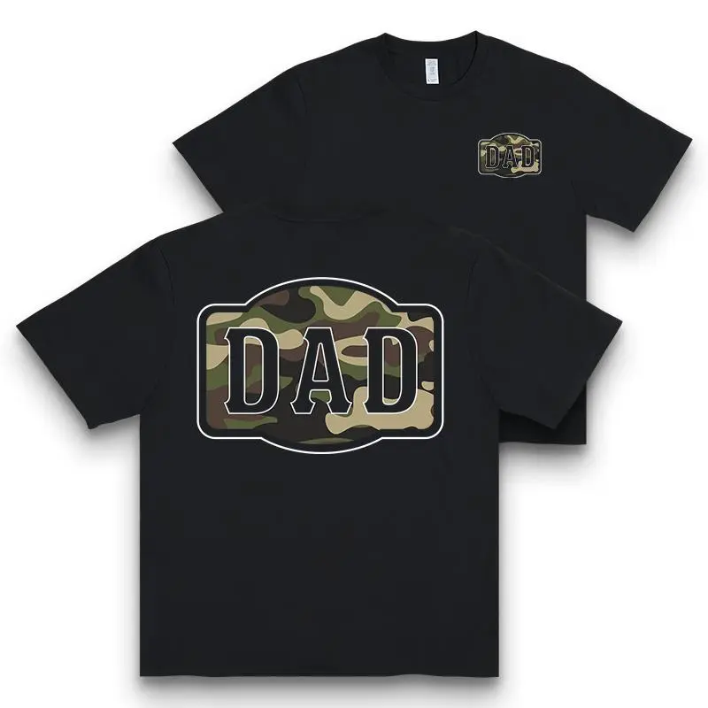 Comfort Camouflage Dad Shirt, Retro Dad T-shirt, Dad Tee, Gift For Dad, Varsity Dad Shirt, Duck Camo Fathers TShirt,  Gift Classic Man