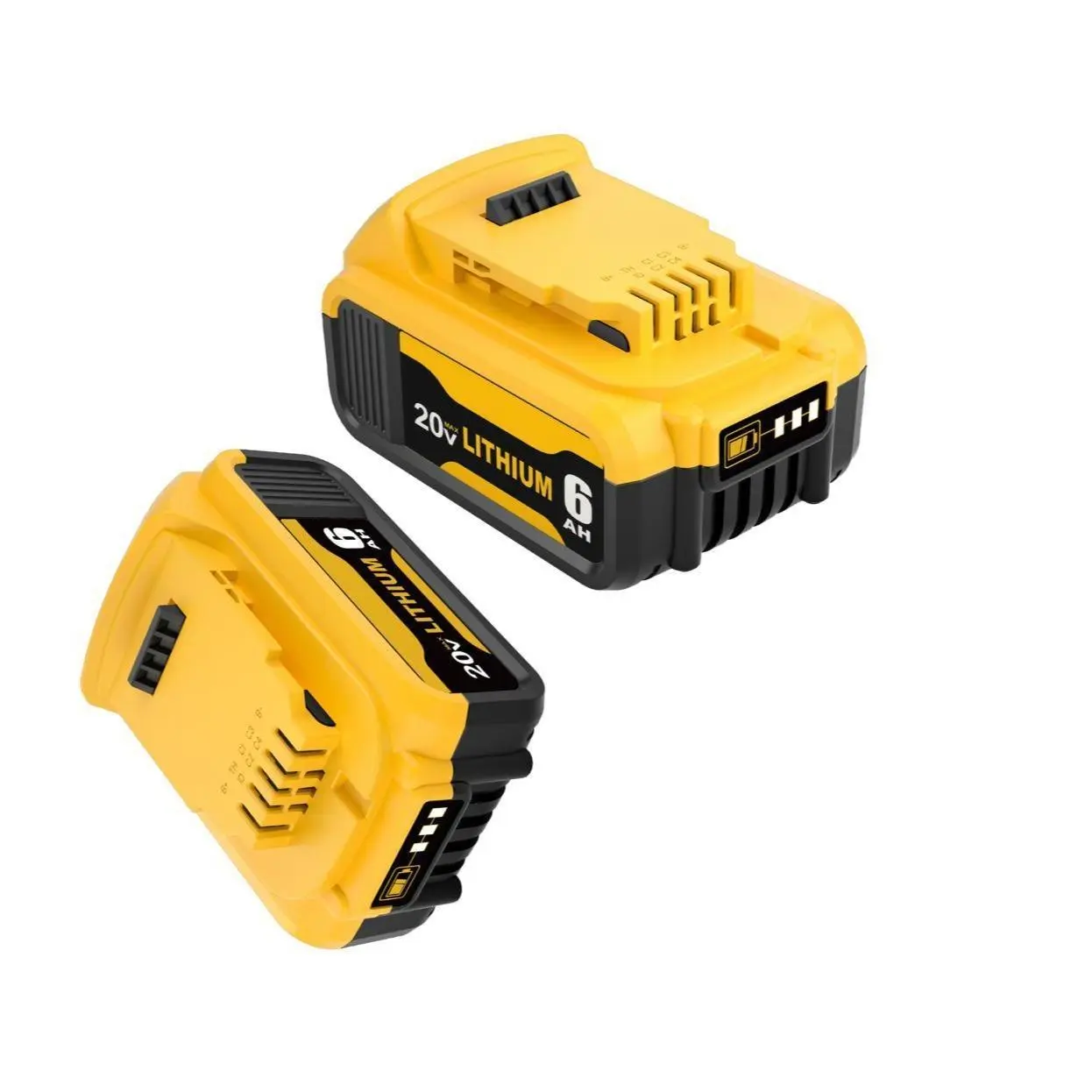 2pcs 6000mAh Replacement for Dewalt 20V Battery Lithium-ion MAX DCB200 DCD/DCF/DCG/D dewalt batteries dcg series