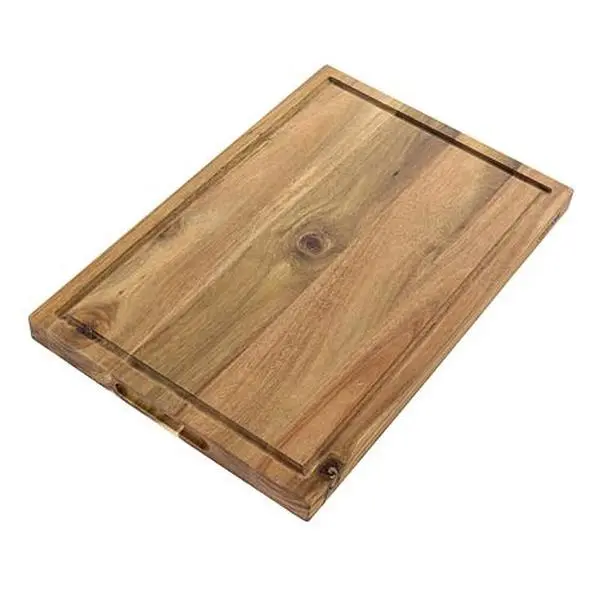 Kenmore Archer 21" Acacia Wood Cutting Board with Groove Handles Kenmore Archer 21" Acacia Wood Cutting Board with Groove Handles