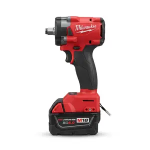 Milwaukee M18 FIW212 18V 1/2-Inch Impact Wrench - With Battery, Accessories, Heavy-Duty Wall Mount Tool Holder - For Automotive Repair, Workshop Tasks