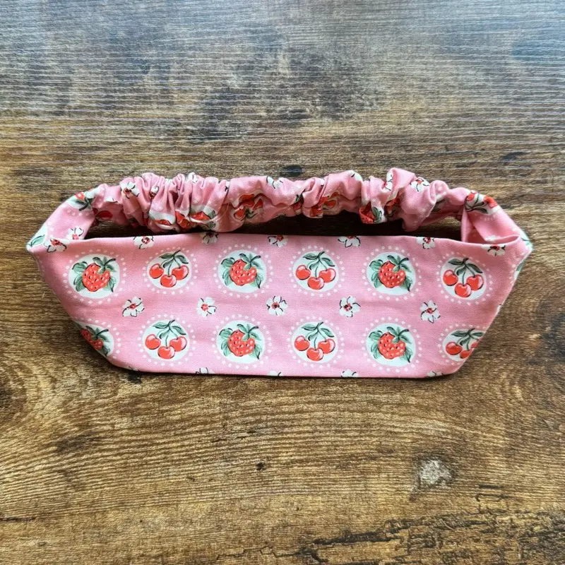 Pink Berries & Cherries Fabric Headband