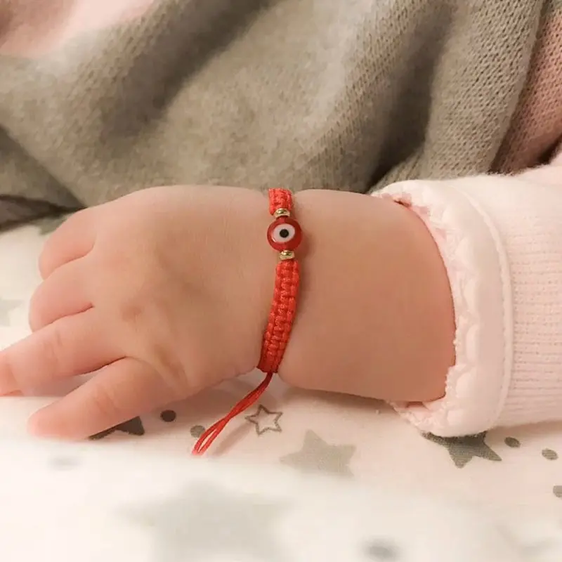 Red Evil Eye Bracelet – Adjustable Protection Bracelet Handmade