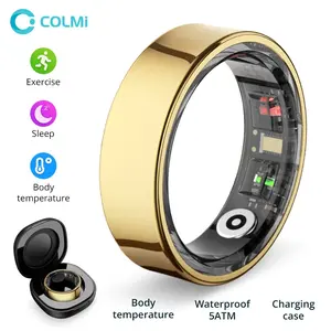 Colmi R09 Smart Ring, Sleep Monitoring, Heart Rate Tracking, Body Temperature Measurement, Wireless Fitness Tracker, 5atm Waterproof, Wearable Devices, Android