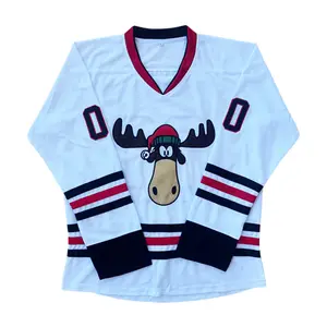 Men's #00 Hockey Jersey Sewingembroidery loose white V-neck big size Outdoor sportswear ClassicStreetwear lce hockey training competition longsleeved pullover GRISWOLD S-3XL HalloweenChristmas gift Athletic Shirt Athletic Fashion Activewear