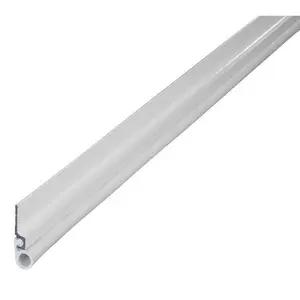 M-D Building Products  Cinch White Aluminum & Vinyl Door Seal for Top & Side - 85 x 0.5 in. Thick
