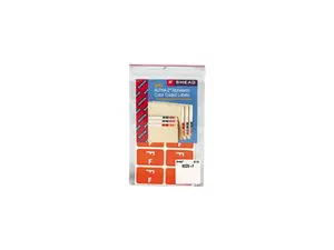 Smead 67176 Alpha-Z Color-Coded Second Letter Labels, Letter F, Orange, 100/Pack