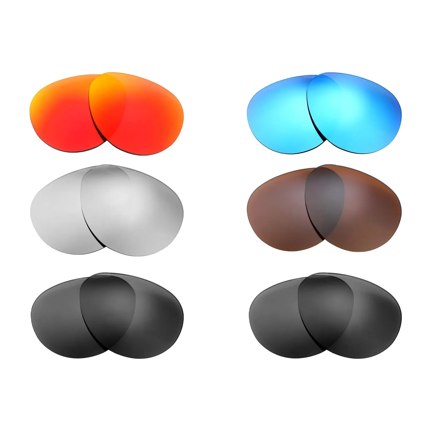 Walleva Replacement Lenses for Maui Jim Swinging Bridges