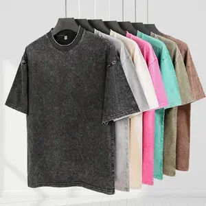 1pc Men's Heavyweight Cotton Oversized T-Shirts Vintage Acid Wash Baggy Fit Workout Gym Casual Comfort TeesIs Suitable for Leisure, Outdoor Street, Party, Gifts and Other Scenes