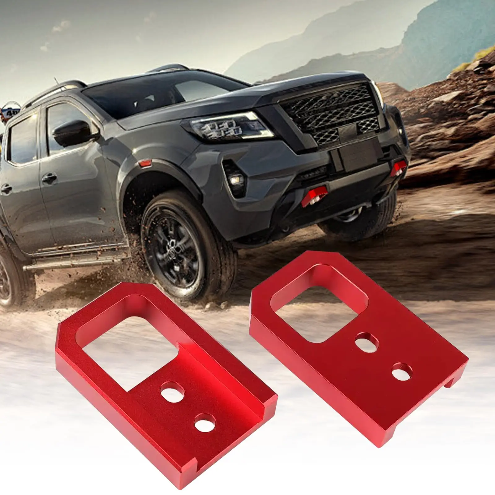 Toyota Front Tow Hook for Tacoma 2024-2026 4Runner 2025-2026 Land Cruiser 250 2024-2025 Bumper Tow Hooks Aluminum Alloy, Truck Accessories