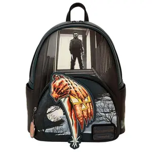 Loungefly Compass International Halloween Michael Myers Jack-O'-Lantern Glow Mini Backpack