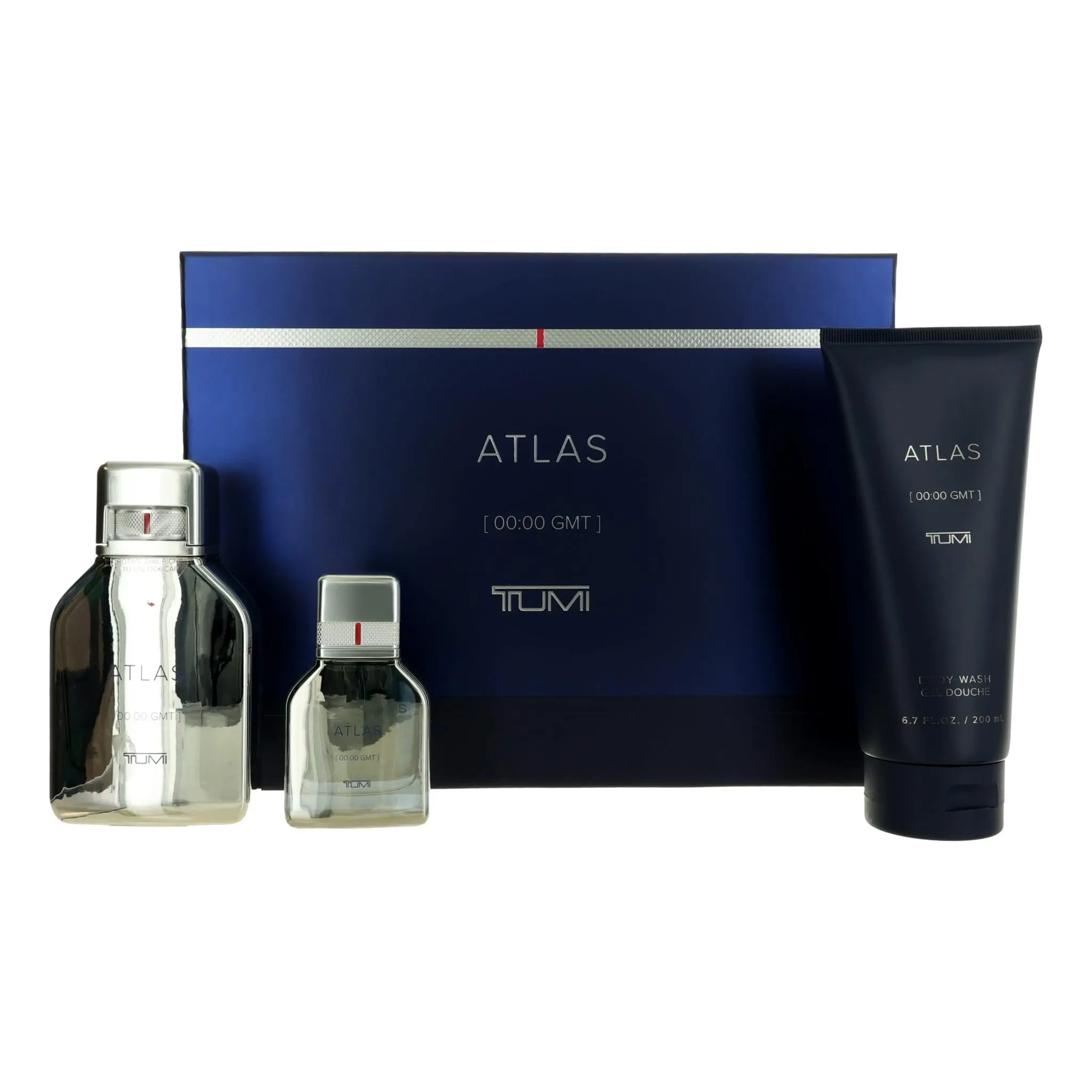 Tumi Atlas [00:00 GMT] Men's 3-Piece Citrus & Grapefruit Fragrance Set, Adults' Personal Care Gift Set with Body Wash & Soap