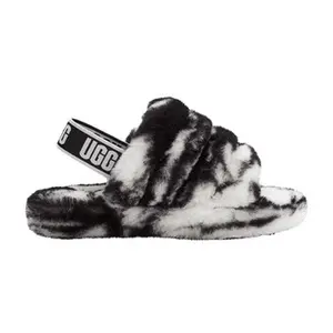 UGG Fluff Yeah Slide Kids 'Marble - Black'