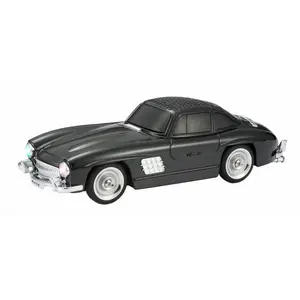 WS300SL Classic Roadster Car Bluetooth 5.0 Wireless Speaker Portable Compact Design with LED Lights FM Radio High-Fidelity Stereo Sound Vibrant Bass Universal Compatibility for Smartphones & Bluetooth Devices Audio Connection