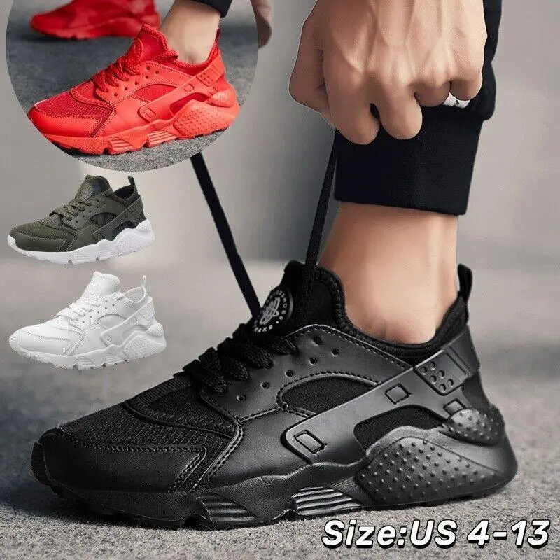 Men/Women Leather Walking Shoes Casual Athletic Running Sneaker Walking Non-Slip Trainer Training Runner Closed Footwear Boy Comfort Black Retro Thick-Sole Casual Sneakers trendy sneaker