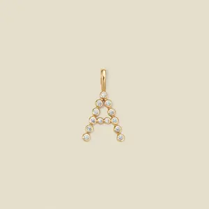 CZ Poppy Initial A Charm
