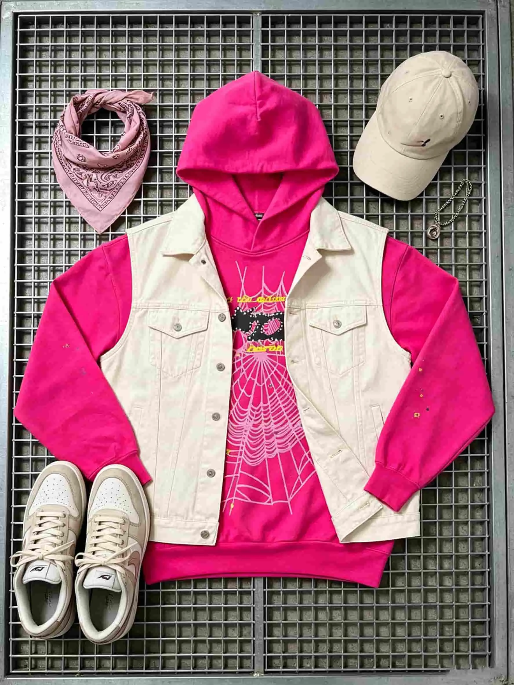 Men's Casual Unisex Spider & Slime Print Hoodie, Short-Sleeve Fashion Sweater Top Jeans Casual Pullover Sweatshirts Menswear