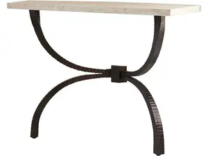 Studio A Teton Bronze Curved Entryway Console