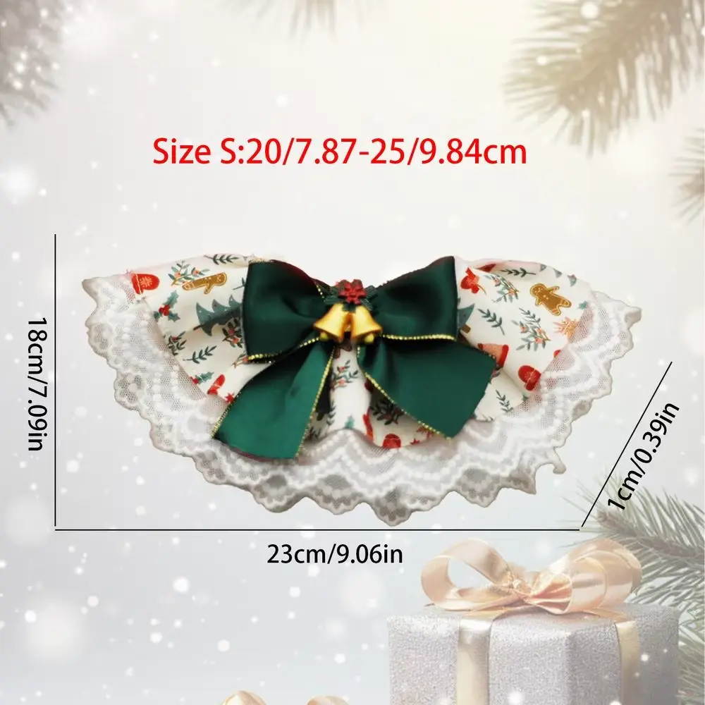 Dog Bandanas Christmas Soft Christmas Dog Bandanas Adjustable Dog Bibs Cute Lace Breathable Pet Scarf Reversible Pet Accessories Does not apply