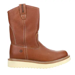 Wolverine Mens Wellington 10 Inch Slip Resistant Soft Toe Casual Boots Mid Calf - Brown Wolverine Mens Wellington 10 Inch Slip Resistant Soft Toe Casual Boots Mid Calf - Brown