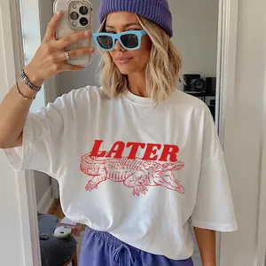 Later Alligator shirt. Cool girl shirt. Aesthetic shirt. Women's shirt. Funny shirt. Bookish.