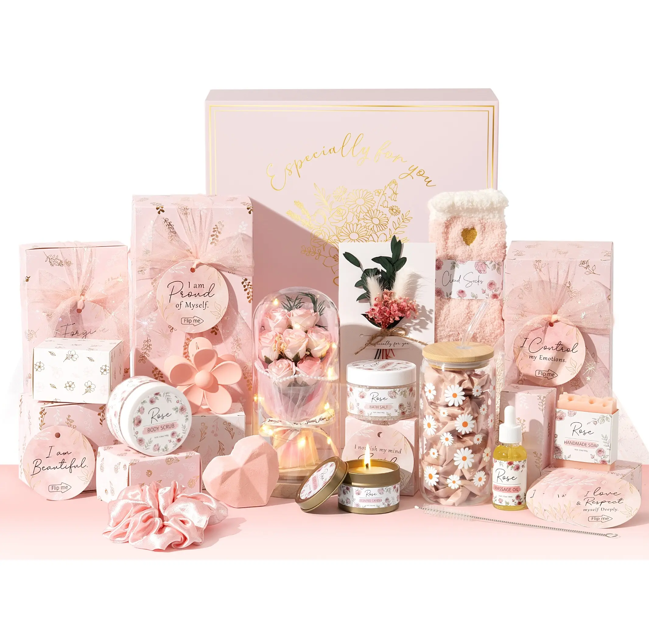 MAYICIVO Graduation Gift for Women – Birthday Gift Basket for Teen Girls, Filled with Trendy Items & Fun Empowering Challenge Tasks, Perfect Self-Care Spa Set for Mom, Wife, Daughter, Niece, or Sister