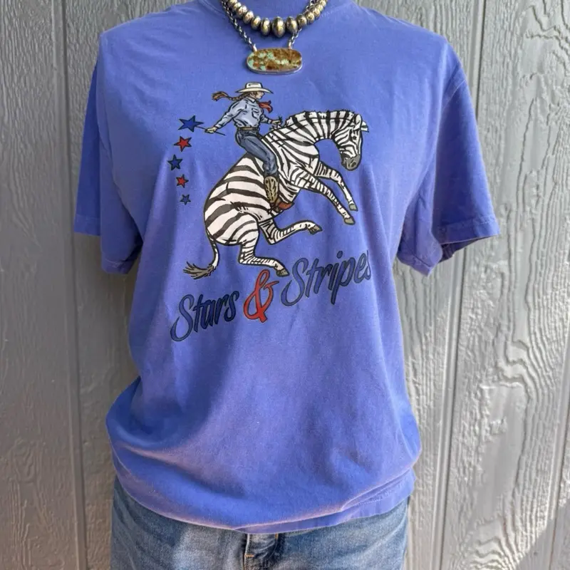 Stars and Stripes zebra comfort colors Tshirt Stars and Stripes zebra comfort colors Tshirt