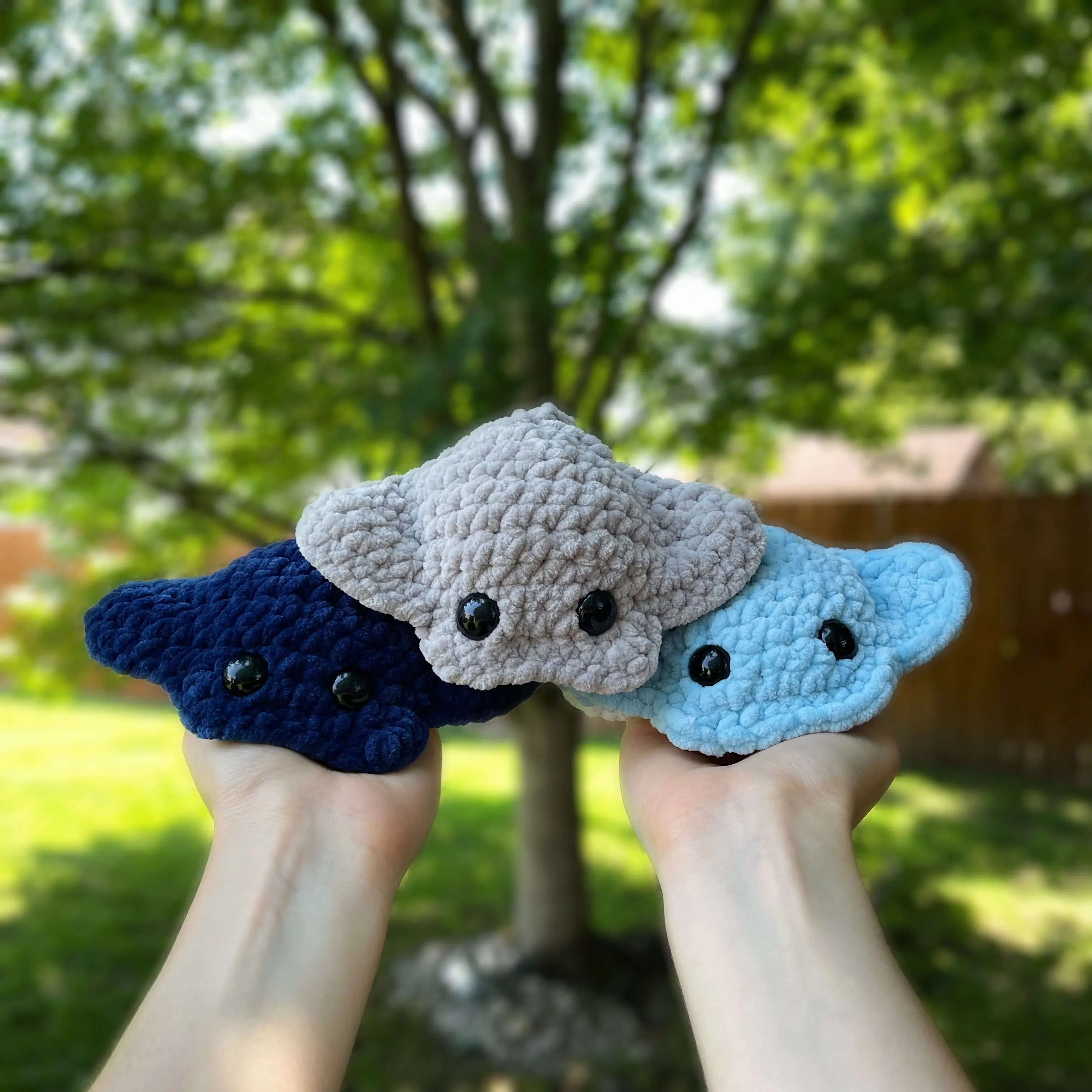 Handmade Crochet Stingray Plushie