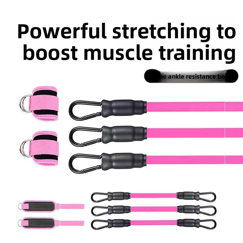 Weight-Bearing Ankle Straps with Buckles - Stretching Gear, Taekwondo & Leg Strength Training Protective Gear for Workout Band, Resistance Band & Dumbbell Compatibility