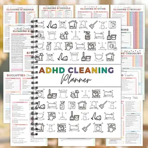 Children's cleaning habits develop coloring books, fun housework clocks in graffiti books, early education exercise books to cultivate concentration and responsibility Learning Materials