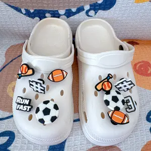Balls personalised shoes accessories high quality cartoon hole shoes accessories cute accessories applicable hole shoes decorative shoe buckle accessories