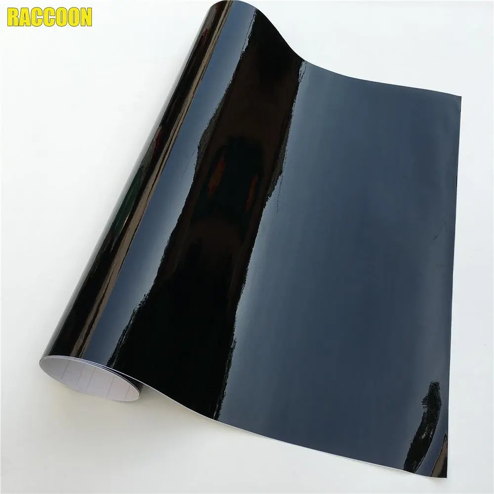 2026 New Car Sticker Glossy Black Vinyl Wrap Film Gloss Black Self Adhesive Vinyl Sticker Bubble Free Exterior Parts For your Cars