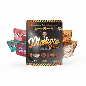 Placoso bundle - double cocada , manguitos mango , mango chews , jolly chews , rellenitos , guzzherz 6 pack