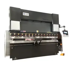 170t/3200mm Black Fully Automatic CNC Hydraulic Press Brake DA53TX Controller Aluminum Bearing Sheet Folding Machine
