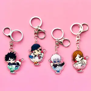JJK chibi style matching keychains