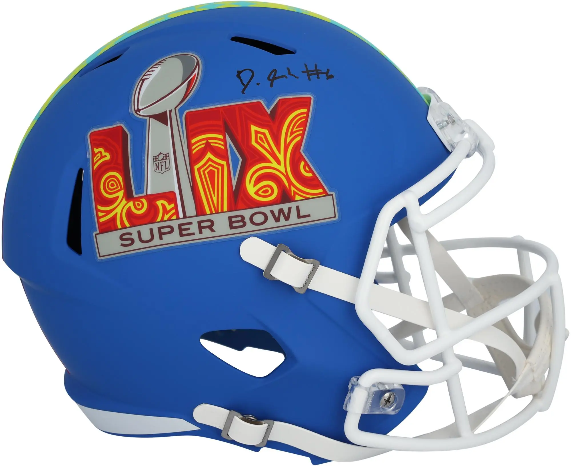 DeVonta Smith Philadelphia Eagles Autographed Riddell Super Bowl LIX Event Speed Replica Helmet - Fanatics Authentic Certified